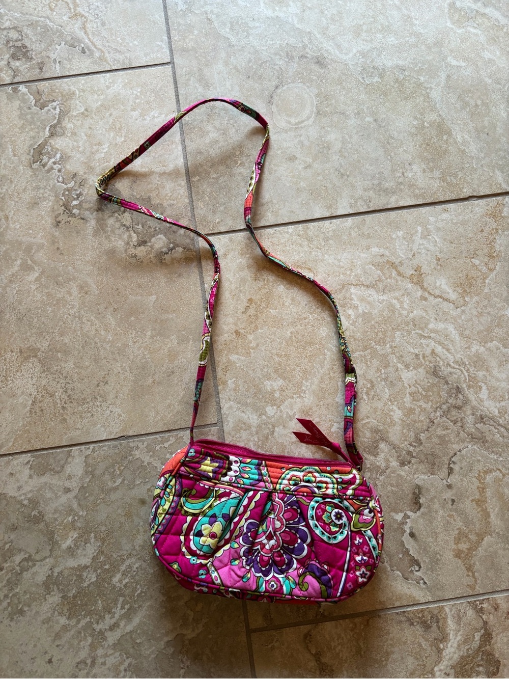 Vibrant Vera Bradley Floral Crossbody Bag